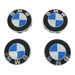KIT 4 CALOTA CENTRO RODA 68MM BMW 118 320I X1 X3 36136783536