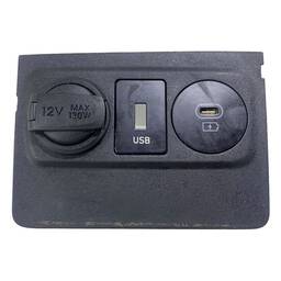 Moldura Entrada Usb Acendedor 12v Hyundai Hb20 2020-2022