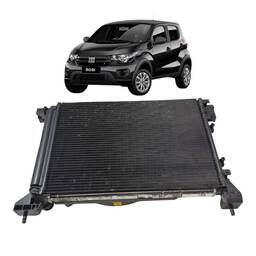 Kit Radiador Preto Original Fiat Mobi Evo 2017 a 2025