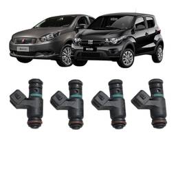 4 BICO INJETOR GRAND SIENA MOBI UNO 1.0 8V IPE078