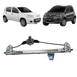  Máquina Vidro Manual Traseiro Esq Original Fiat Uno Vivace