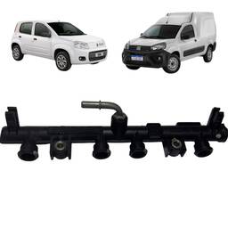 FLAUTA BICO INJETOR ORIGINAL UNO VIVACE FIORINO STRADA WORK