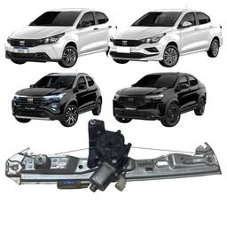 Máquina Vidro Elétrico Traseira Direita Fiat Argo Cronos 