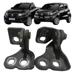 Par Dobradiça Porta Dianteira Esquerda Original Fiat Mobi