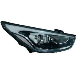 Farol Direito Ix35 2010 2011 a 2016 Xenon Masc Negra