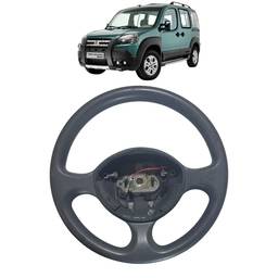 Volante Direção sem Comandos Original FIat Doblò 2012 a 2021