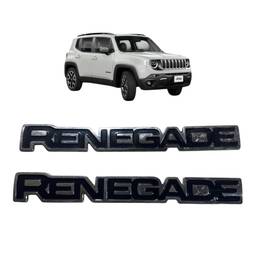 Par Aplique Emblema Portas Original Jeep Renegade