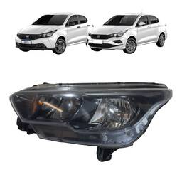 Farol Esquerdo Original Fiat Argo Cronos 2017 a 2025 SEM LED