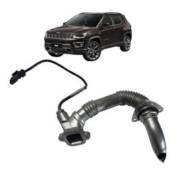 CANO TUBO VÁLVULA EGR ORIGINAL JEEP COMPASS DIESEL 2017 2021