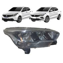 Farol Direito com Led Original Fiat Argo Cronos 