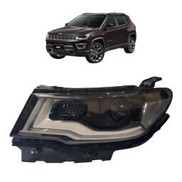 Farol Esquerdo com Xenon Original Jeep Compass 2017 a 2021