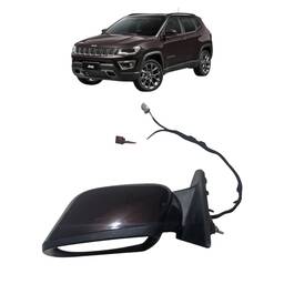 Retrovisor Esquerdo Original Jeep Compass 2017 a 2025