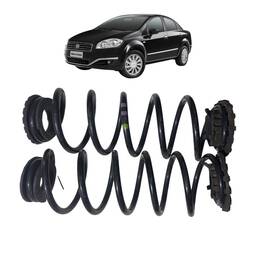 Par Molas Traseiras Original Fiat Linea 2009 a 2017