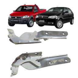 Par Dobradiça Capô Original Palio Strada Siena 2005 a 2019