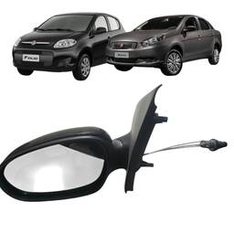Retrovisor Esq Manual Original Fiat Grand Siena Novo Palio