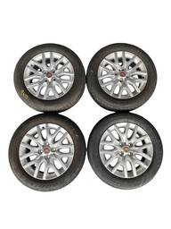 Jogo Rodas Aro 15 4 Furos Pneus Goodyear 185/60 Origina Fiat