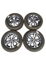 Jogo Rodas Aro 17 5 Furos Pneus Forza HT 225/65 Origina Fiat