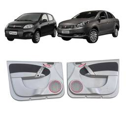Par Forro Portas Dianteiras Orig Fiat Grand Siena Novo Palio