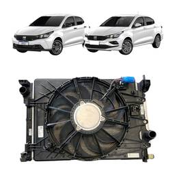 Kit Radiador Original Fiat Argo Cronos 2017 a 2026 DETALHES