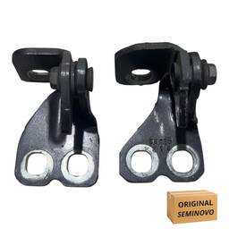 PAR DOBRADIÇA PORTA TRASEIRA ESQUERDA ORIGINAL FIAT MOBI