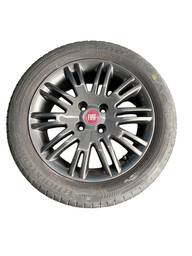 JOGO RODAS ARO 15 4 FUROS PNEUS GOODYEAR 195/55 ORIGINA FIAT