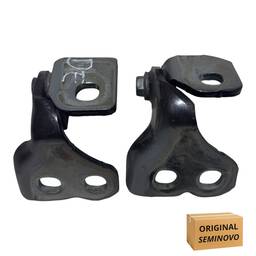 PAR DOBRADIÇA PORTA DIANTEIRA ESQUERDA ORIGINAL FIAT MOBI