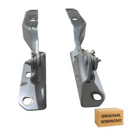 PAR DOBRADIÇA CAPÔ DIANTEIRO ORIGINAL FIAT TORO 2016 A 2025