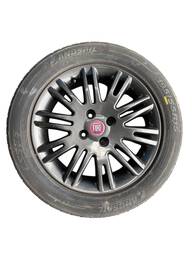 JOGO RODAS ARO 15 4 FUROS PNEUS GOODYEAR 195/55 ORIGINA FIAT
