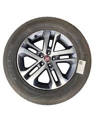 JOGO RODAS ARO 17 5 FUROS PNEUS FORZA HT 225/65 ORIGINA FIAT