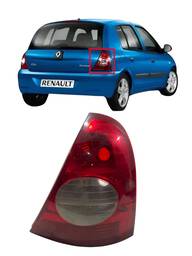 Lanterna Traseira Direita Clio Hatch 2004 a 2006 Ré Cristal