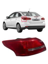 Lanterna Traseira Esquerda Focus Sedan 2016 a 2019 (Canto)