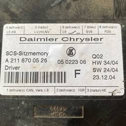 MÓDULO BANCO DIANTEIRO MERCEDES E350 2005 A 2009 A2118700526