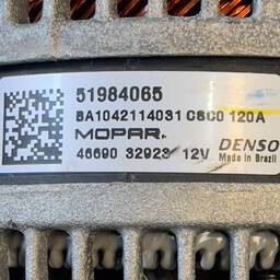 ALTERNADOR DENSO ORIGINAL FIAT 120 AMPERES 51984065