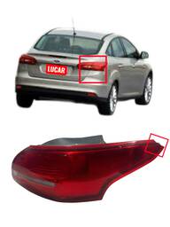Lanterna Traseira Direita Focus Sedan 2016 a 2019 (Canto)