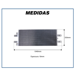 CONDENSADOR AR SCANIA SÉRIE 5 SCE 1921284 DENSUL 2012 DIANTE