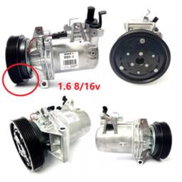 COMPRESSOR AR SANDERO LOGAN DUSTER 1.6 8/16V 2014 A 2018