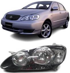 Farol Corolla Masc Negra 2003 a 2004 ESQUERDO