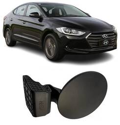 Portinhola Tanque Combustível Elantra 2017 a 2018 Preto