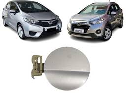 Portinhola Tanque Combustível FIT WRV 2015 2016 a 2021 Prata