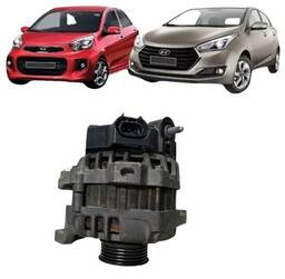 Alternador HB20 Picanto 1.0 2013 2014 a 2018 2019 3 Pinos