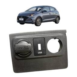 Moldura Tomada Usb Hyundai Hb20 2020/2021
