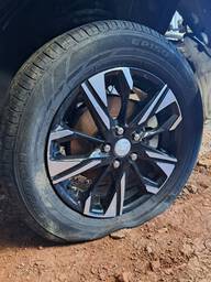 Roda chevrolet tracker aro 16 2020 a 2021 preta