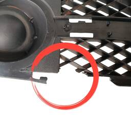 GRADE MOLDURA MILHA ESQUERDO GOL SAVEIRO PARATI G3 FASE 2