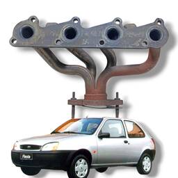 COLETOR ESCAPAMENTO FORD KA FIESTA ZETEC 1.0 2001 A 2003