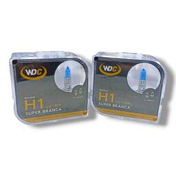 KIT 2 LÂMPADAS SUPER BRANCAS H1 12V 55W WDC0870