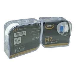 PAR LAMPADA SUPER BRANCA UNIVERSAL H7 55W 12V