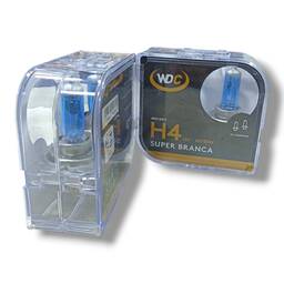 KIT 4 LAMPADAS H4 SUPER BRANCA 12V 60/55W WDC0872