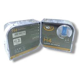 KIT 4 LAMPADAS H4 SUPER BRANCA 12V 60/55W WDC0872