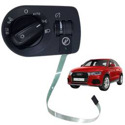 COMANDO CHAVE FAROL AUDI Q3 2013 2016 2019