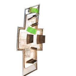 EMBLEMA GRAVATA GRADE DIANTEIRA ONIX PRISMA 2013 2016 